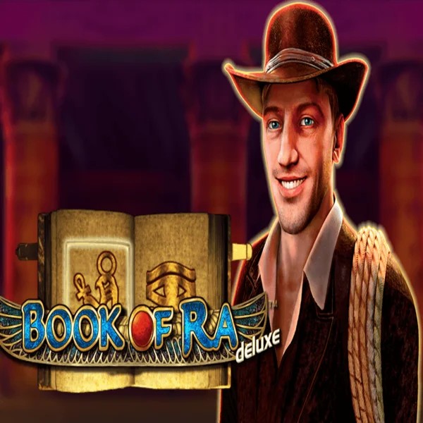 Book of Ra Deluxe slot visual from Novomatic available on toonie-bets.ca