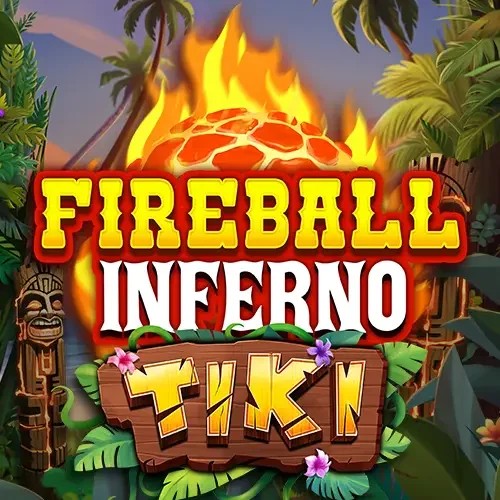 Fireball Inferno Tiki logo by NetEnt at Tooniebet Casino