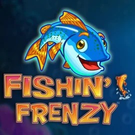 Fishin Frenzy online game logo by Blueprint Gaming on toonie-bets.ca