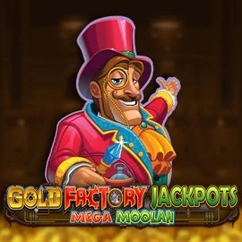 Enjoy Gold Factory Jackpots Mega Moolah by Aurum Signature Studios – logo hosted on toonie-bets.ca