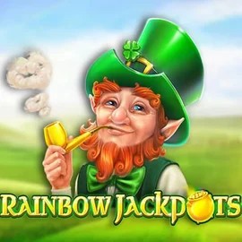 Rainbow Jackpots logo by Red Tiger Gaming at Tooniebet Casino